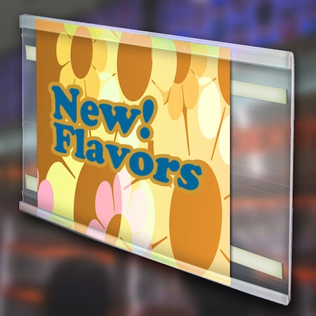 Azar Displays 72"L x 7" H Clear C-Channel, PK5 600087